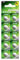 Lot de 10 Piles alcalines LR44 A76, 1,5 V, 110 mAh, sans Mercure, Dimensions : 11,60 x 5,40 mm, idéales pour Les appareils électroniques.