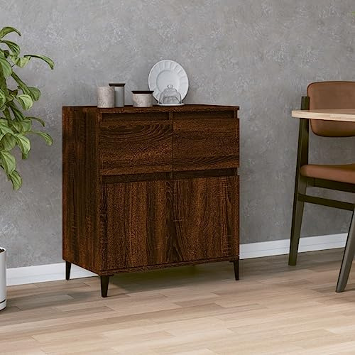 Mobile da Cucina Mobiletto multiuso Mobile salotto Mobile contenitore Credenza Rovere Marrone 60x35x70 cm in Legno Multistrato Adatto per il soggiorno la sala da pranzo il corridoio e l'ufficio
