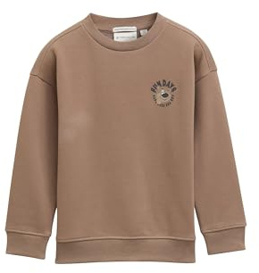 TOM TAILOR Barn pojkar sweatshirt, 35808 – Mellow Brown, 104-110