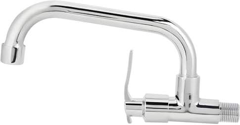 Nimomo Grifo de agua fría individual, grifo G1/2 in para pared, agua fría, grifo de pared, grifo de agua fría para baño, cocina (20 cm)