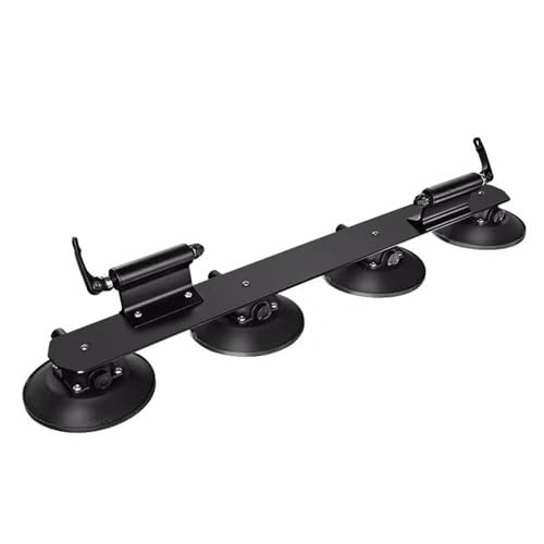 Porte-vélos de Toit arrière en Aluminium à ventouses for Voiture(Red)