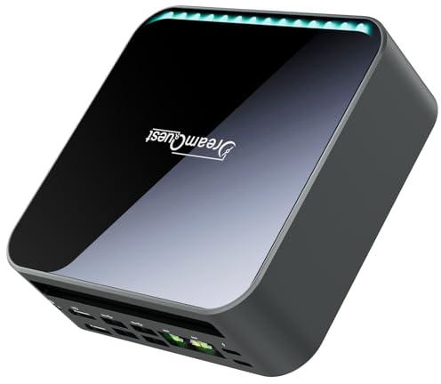 DreamQuest Mini PC mit AMD Ryzen 5 7430U 16 GB DDR4 + 512 GB SSD (Aufrüstbar, Kein LPDDR) | Windows 11 Pro WiFi 6 & 4K Triple-Display (3 Monitore) Leiser Mini Computer für Home-Office & Gaming