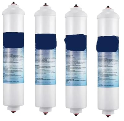 Générique Filtre à eau en ligne DA29-10105J, élément de réfrigérateur, tige activée coquille noix coco, 4 pièces-T33C