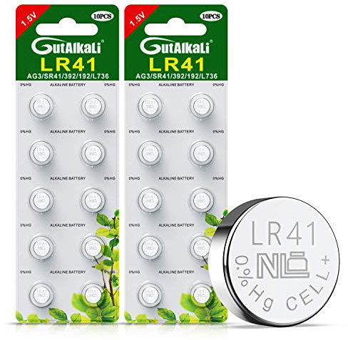 Paquet de 20 Piles Bouton alcaline de la Pile LR41 AG3