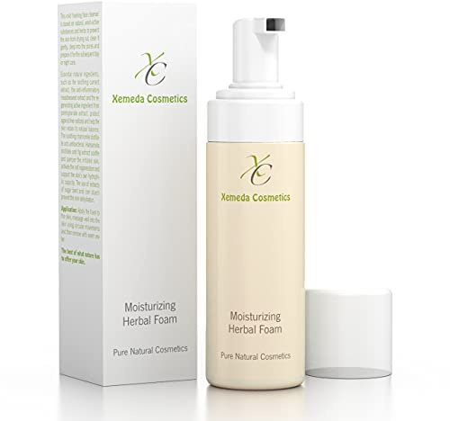 Kräuter-Reinigungsschaum für eine sanfte, schonende Gesichtsreinigung, vorbeugend gegen Akne, Hautunreinheiten, Mitesser, Pickel, mit Inhaltsstoffen aus der Natur, 150ml