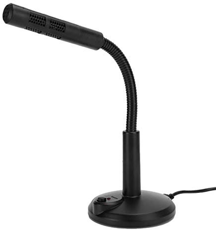 Dilwe Microphone USB, Microphone à condensateur Polyvalent omnidirectionnel, Microphone d'ordinateur de Bureau à Tuyau réglable pour Diffusion en Direct, vidéoconférence, Enregistrement(M-309)