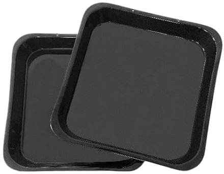 Samuel Groves 10 Square Baking Tin Pack of 2, Small Roasting Pan Vitreous Enamel with PFOA Free British Made