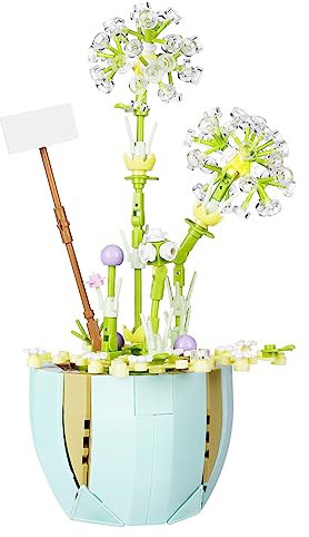 OSDUE Bouquet de Fleurs Bonsai Blocs, Kit de Blocs de Construction de Fleurs Bonsai Artificielles, Botanical Collection DIY Jeux de Construction pour la Décoration de la Maison, Cadeaux Créatifs