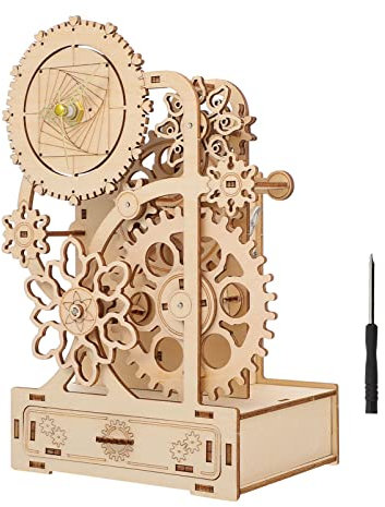 Toyvian Selbstgemacht Holz Puzzle Stiftehalter Für Kinder Mit Mechanischer Spieluhr Holz 3D Puzzle Musikbox Zum Aufbewahren Großer Schreibtischutensilien Langlebig Und Bruchsicher