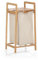 Lumaland - Cesto portabiancheria in bambù con sacco estraibile, materiale di facile manutenzione, resistente all'umidità e facile da pulire, 73 x 33 x 33 cm