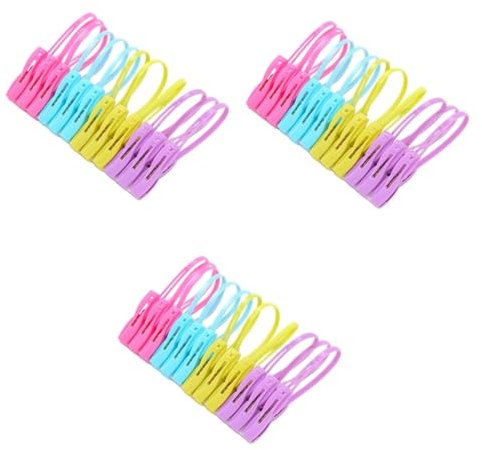 MAGICLULU 72pièces Pince à Linge Multi-usages Acier pour Sèche-Linge Clips De Serviette Aléatoires Résistante pour Cuisine Et Bureau
