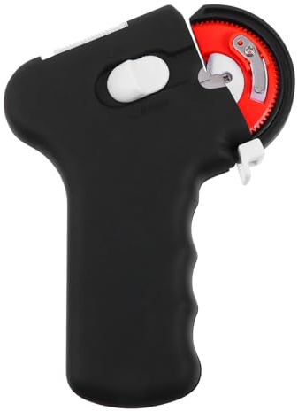 WOONEKY Automatischer Angelhakenbinder 1 Satz ohne Batterie aus Abs Schwarz | Kompatibel mit Meisten Haken, Langer Griff, Spart und Kraft, für Angelanfänger und Zubehör