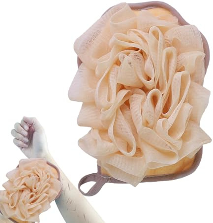 Body Glove, Shower Mitten - Double Sided Peeling Glove - Shower Down, Professional Bath Sponge, Glove , Loofah Sponge for Home Spa