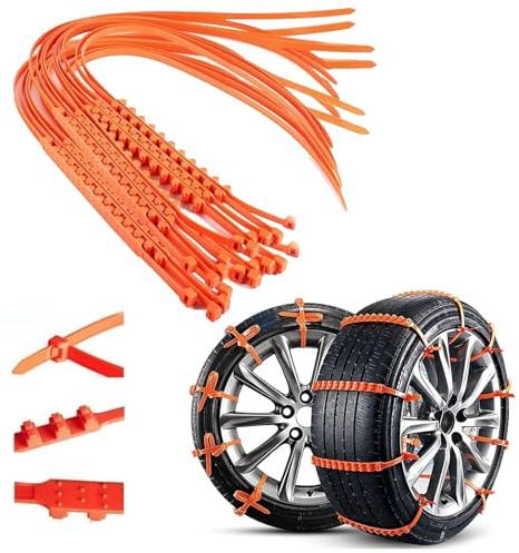 ZANWANXIN Reusable Anti-Skid Auto Chains, Snow Zip Ties. Car Winter Tire Wheels Chain (30)