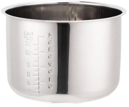 LOVIVER Cuiseur à Riz Pot Intérieur Autocuiseur Revêtement de Remplacement Multi-usage Facile à Nettoyer Robuste Rond Portable Récipient Intérieur pour La Cui, L