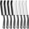 Spaltreinigungsbürste,8 Stücke Fugenbürste Hartborsten-Eckenreinigungsbürste,Schmalen Reinigungsbürste,Aluminiumkopf Fugenreinigungsbürste für Tiefenreinigung von Fenstern, Badezimmern, Küchenspülen