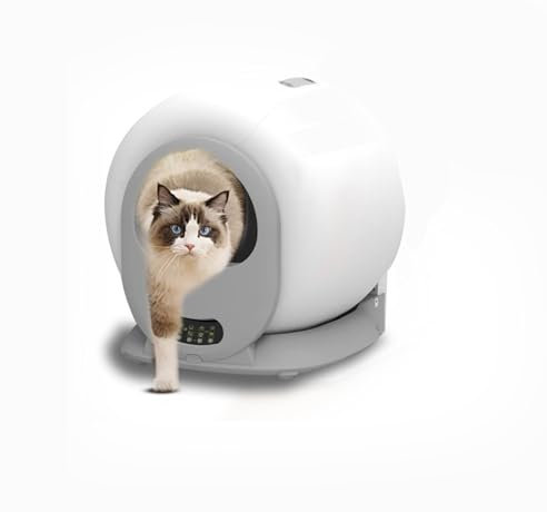 Lettiera intelligente autopulente per gatti con controllo APP – 65 L grande design chiuso, sistema di sicurezza anti-pizzicamento e doppio controllo degli odori | 3 modalità automatiche, include