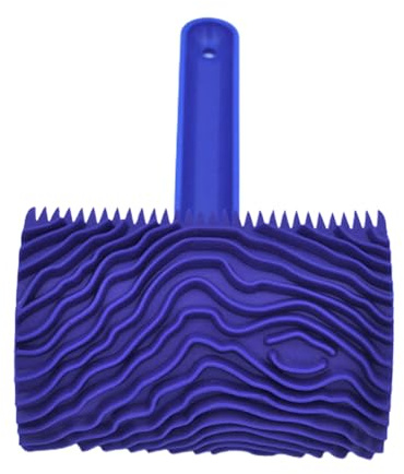 Imitation Wood Pattern Tool Set 7 Inch Rubber Roller Imitation Realistic Wood Grain Tool Grain Coating Paint for Kitchen Cupboards