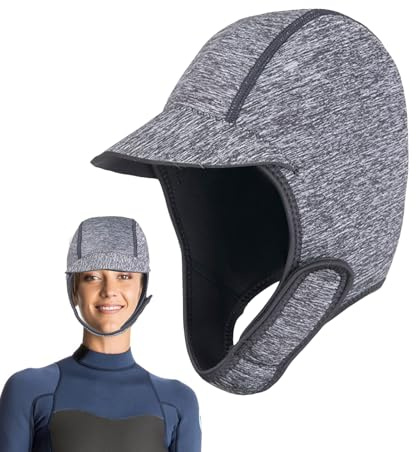 Gorro de buceo: neopreno de 2 mm para hombres y mujeres, diseño térmico elástico, ajuste flexible y cómodo, material resistente al agua, ideal para surf, buceo, kayak, piragüismo, agua