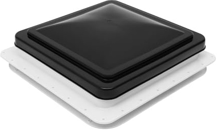 Ventana de ventilación de techo de 42 × 42 cm para autocaravana, ventilación cuadrada de techo con dimensiones interiores de 35 × 35 cm, apta para apertura estándar de 14 × 14 pulgadas, fácil