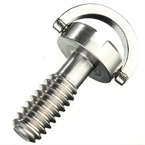 Yosoo 2ST 1/4 Schraube mit Edelstahl Material für Stativ/Einbeinstativ/Schnellwechselplatte/Kameraschraube (2er Type2)