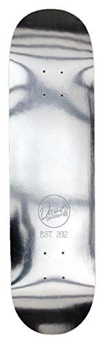 Vamos Skateboards - Small Circle Mirror Skateboard Deck inkl. Griptape | Canadian Maple | Diverse Breiten 8,00/8,125/8,25/8.50 Silver Foil (8.125)