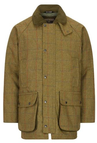 WALKER AND HAWKES - Herr grön salvia hållbar Derby Tweed Barlaston jakt skytte vattentät jacka, Skogsgrön, 4XL