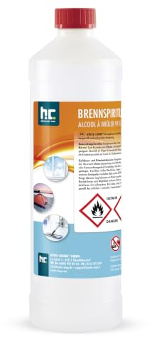 Höfer Chemie 6 x 1 Liter Brennspiritus 94% | Für Reinigung Haushalt Auto Freizeit