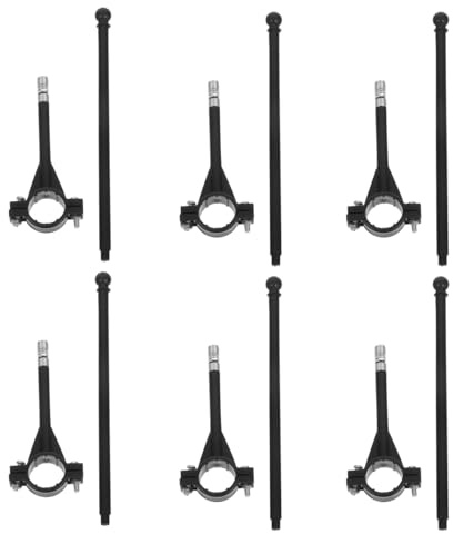 Gadpiparty Fahrrad-Lenker-Fahnenmast 6 Stück Kunststoff Fahnenhalter Für Fahrradlenker Sicherer Halt Verstellbar Für Feiertagsfeiern Werbung Und Fahrradtouren