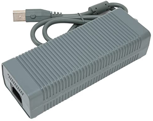 Wnesy Adaptador de Corriente para Consola de Juegos, Buena Fuente de Alimentación de Repuesto Práctico ABS 185-265V Estable para Xbox 360(#1)