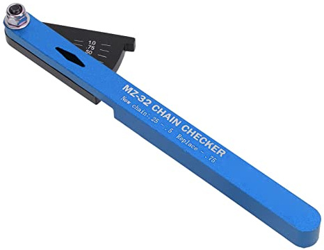 Lwuey Fahrrad Kettenlehre,0.25-0.75% Genauigkeit Chain Wear Indicator Alu