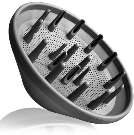 Haartrockner Ionen 2200W Profi Föhn Fön Hair Dryer EC-Motor 110,000 rpm - 370g Leicht Leise Schnelles Trocknen Glänzendes Geschmeidiges Haar für Hause Reisen und Haarsalon (1X Diffusor)