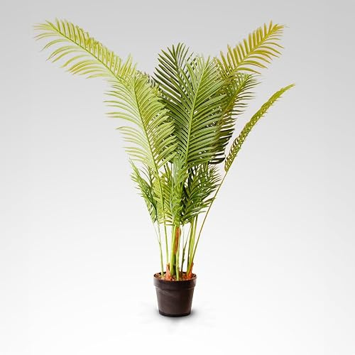 Kentis - Palma Areca Finta Alta 150 cm - Piante Finte da Interno Design - Pianta Finta con Vaso - Piante Artificiali da Esterno - Decorazione Casa e Ufficio