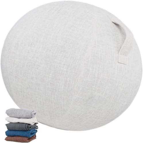 Sitzballstuhl für Büro und Zuhause, Yoga-Ball-Schreibtischstuhl, mit Bezug für Gleichgewicht, Stabilität und Fitness, ergonomischer Haltungsübungsballsitz