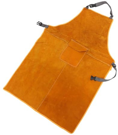 Homoyoyo Delantal de protección para hombres y mujeres Delantal de protección para carpinteros espesar la ropa de soldadura eléctrica delantal de ropa protectora Anti-escaldado