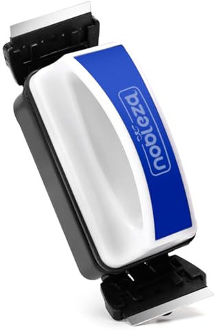 Nobleza - Magnetischer Schaber für Aquarium Doppelschaber Scheibenreiniger Magnet Reiniger für Aquarium Glas, Fisch Tank Glass Magnet Bürste, Mag Float Aquarium Reinigungsmagnet, M (L10.8*W4*H7cm)