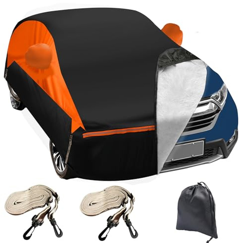 Vollgarage für VW Golf MK5 MK6 MK7 MK8, 6 Schichten Outdoor Autoabdeckung mit Baumwolle, wasserdicht Regen Schnee UV Staub Allwetter atmungsaktiv, Schrägheck Variante, Alltrack Hagelschutz