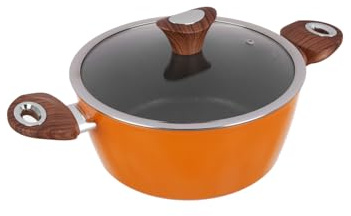 Casseruola arancione Kolors con coperchio (24 cm due manici)