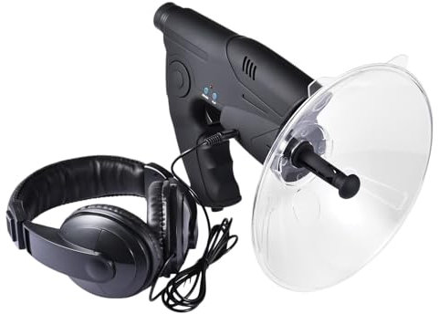 Disco di raccolta del suono, microfono direzionale parabolico, monocolo X8 volte per l'udito a lunga distanza, strumento da campeggio | Dispositivo di osservazione e ascolto della natura