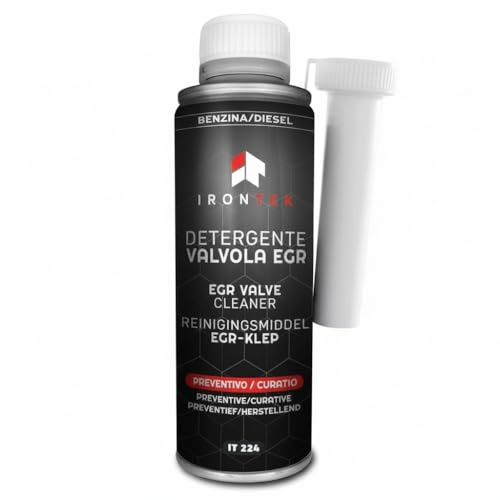 Limpiador Válvula EGR Sin Desmontaje - IRONTEK - 300 ml | IT224 | Gasolina y Diésel | Elimina Carbonilla | Acción Preventiva y Curativa