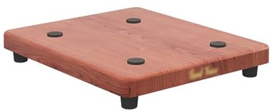 Supporti per Diffusori con Smorzamento del Suono con Base in Gomma, Audio Acustico Rumore Isolamento Piattaforma Pads Recoil Stabilizzatore per Monitor da Studio, Subwoofer e Altoparlanti(Brown,20*40c