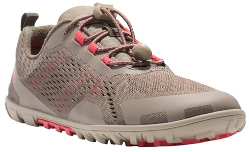 Xero Shoes Women's Aqua X Sport Barefoot Water Shoes, Morel/Sunset Coral, 7.5