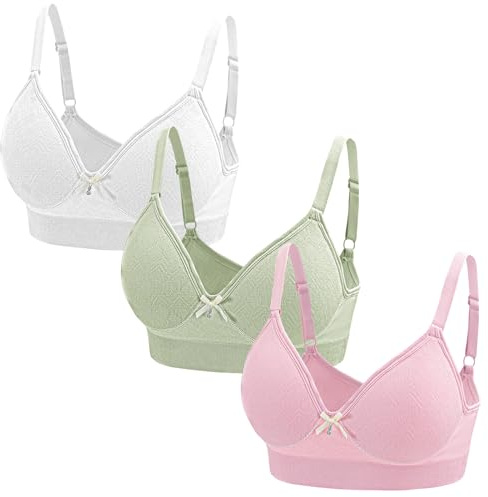 3 st bh för kvinnor utan bygel med vadderad, bekväm bralette, t-shirt, bh, bysthållare, topp, klassisk bh, yoga-set, sportbehå för kvinnor, mjuk – S–XL, M