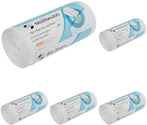 DEISS UNIVERSAL PLUS Müllbeutel DEISS UNIVERSAL PLUS 80 L, 40-er Pack (Packung mit 5)