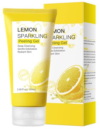 Gel Blanchiment Exfoliant,Gommage Au Gel Exfoliant,Blanchiment Gommant pour le Visage,Gommage Hydratant,Creme Blanchissante Visage,100ML