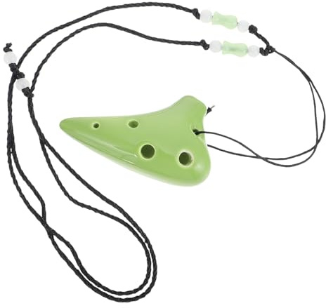 Ocarina Mini Portatile 6 Fori per Ragazzo Ragazza Principianti Verde | Dolomite, Suono Etereo e Facile da Imparare, Compatta da Portare, Regalo Musicale per Piccoli Musicisti