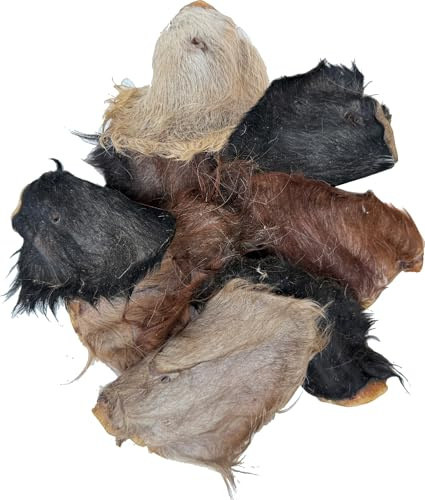 HDP Furry Hair Beef Cow Ears Dog Chew Packs:Pack of 25