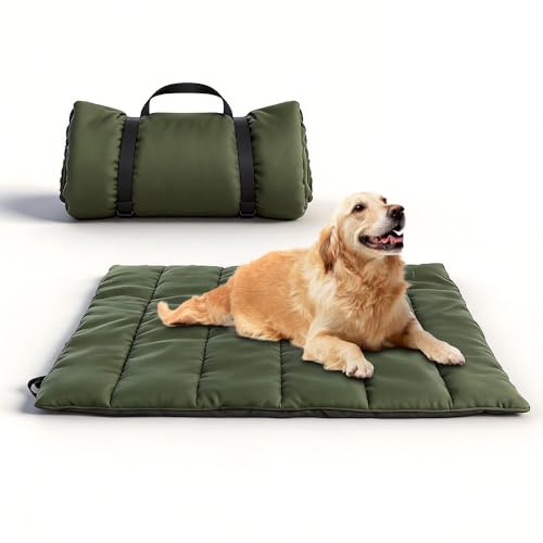 SGZIOO Hundedecke für Unterwegs 110 * 68cm, Hundedecke Outdoor Wasserdicht und Schmutzabweisend, Faltbare Reisedecke Hund mit Schnalle für Alle Hunderassen, Tragbar und Ideal für Reisen und Camping