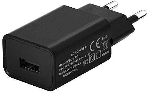 Cargador USB 5V 2A para Samsung Galaxy, LG G5, Nexus, HTC, X/8/8 Plus, iPad Pro/Air, Moto G4, Smartphone y Tablet, Power Bank, Cargador de Pared Portátil