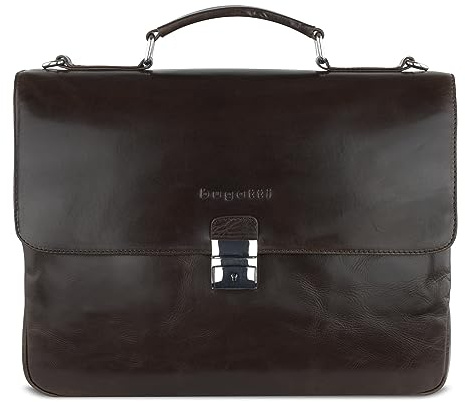 bugatti Romano Aktentasche Herren Leder Business Tasche mit Laptoptfach
